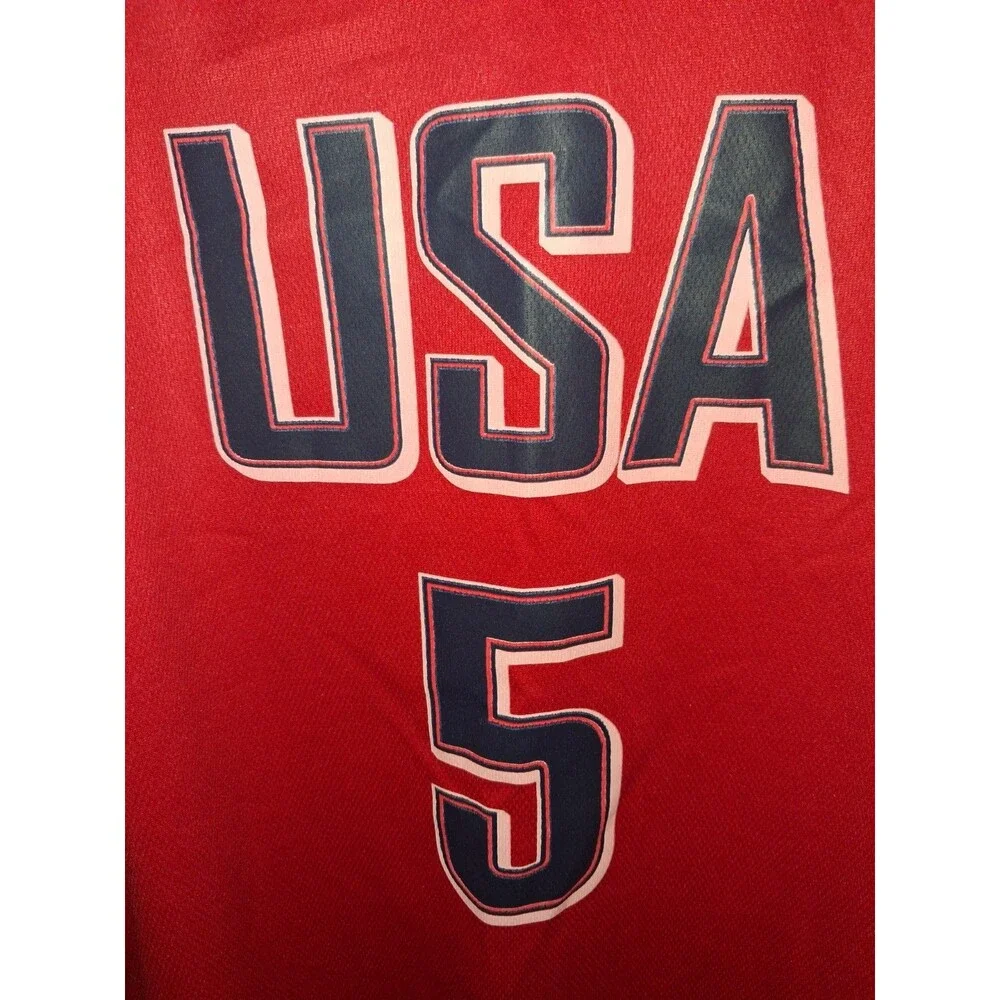 USA Basketball Anthony Edwards #5 Jersey Red Made in USA Adult Small S